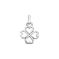 vDam Hanger Klavertje 17 Mm Zilver Gerhodineerd 1341923