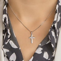 vDam Hanger Kruis Zilver Gerhodineerd 1330095