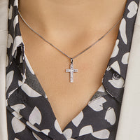 vDam Hanger Kruis Zilver Gerhodineerd 1330096