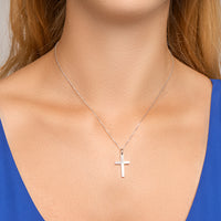 vDam Hanger Kruis Zilver Gerhodineerd 1330518