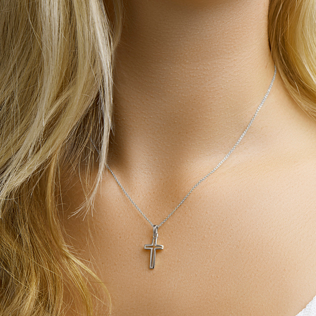 vDam Hanger Kruis Zilver Gerhodineerd 1332209