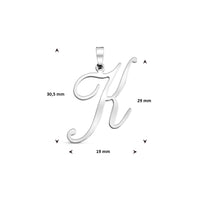 vDam Hanger Letter Zilver Gerhodineerd 1338971