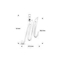 vDam Hanger Letter Zilver Gerhodineerd 1338973