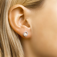 vDam Hanger Parel En Zirkonia Zilver Gerhodineerd 1327889