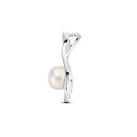 vDam Hanger Rondje Parel Gescratcht Zilver Gerhodineerd 1335445