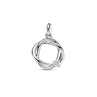 vDam Hanger Zirkonia 15 Mm Zilver Gerhodineerd 1341264