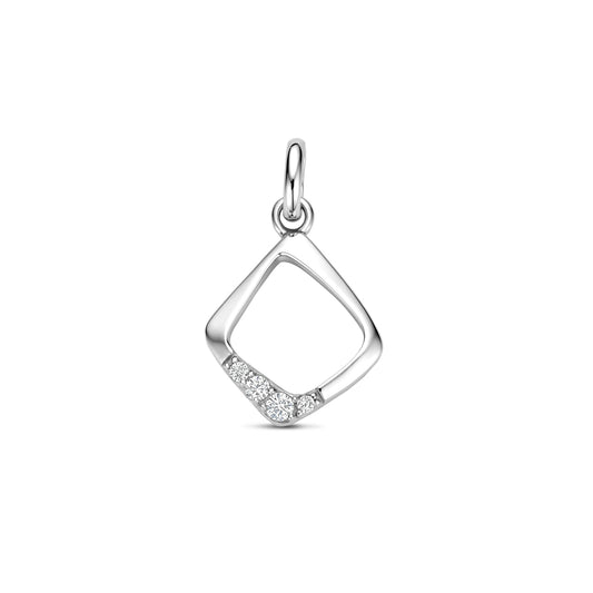 vDam Hanger Zirkonia 19 Mm Zilver Gerhodineerd 1341209