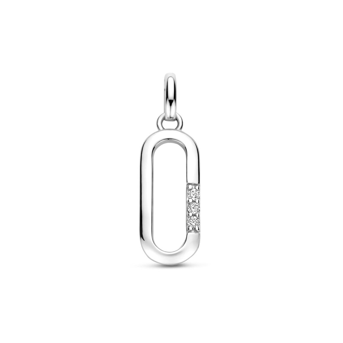 vDam Hanger Zirkonia 20 Mm Zilver Gerhodineerd 1341823