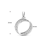 vDam Hanger Zirkonia 23 Mm Zilver Gerhodineerd 1341907