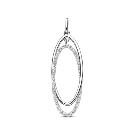 vDam Hanger Zirkonia 50 Mm Zilver Gerhodineerd 1341671