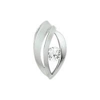 vDam Hanger Zirkonia Poli/mat Zilver Gerhodineerd 1332891