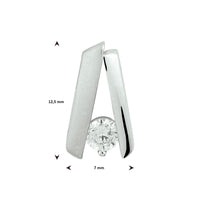 vDam Hanger Zirkonia Poli/mat Zilver Gerhodineerd 1332905