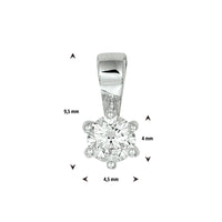 vDam Hanger Zirkonia Zilver Gerhodineerd 1329480