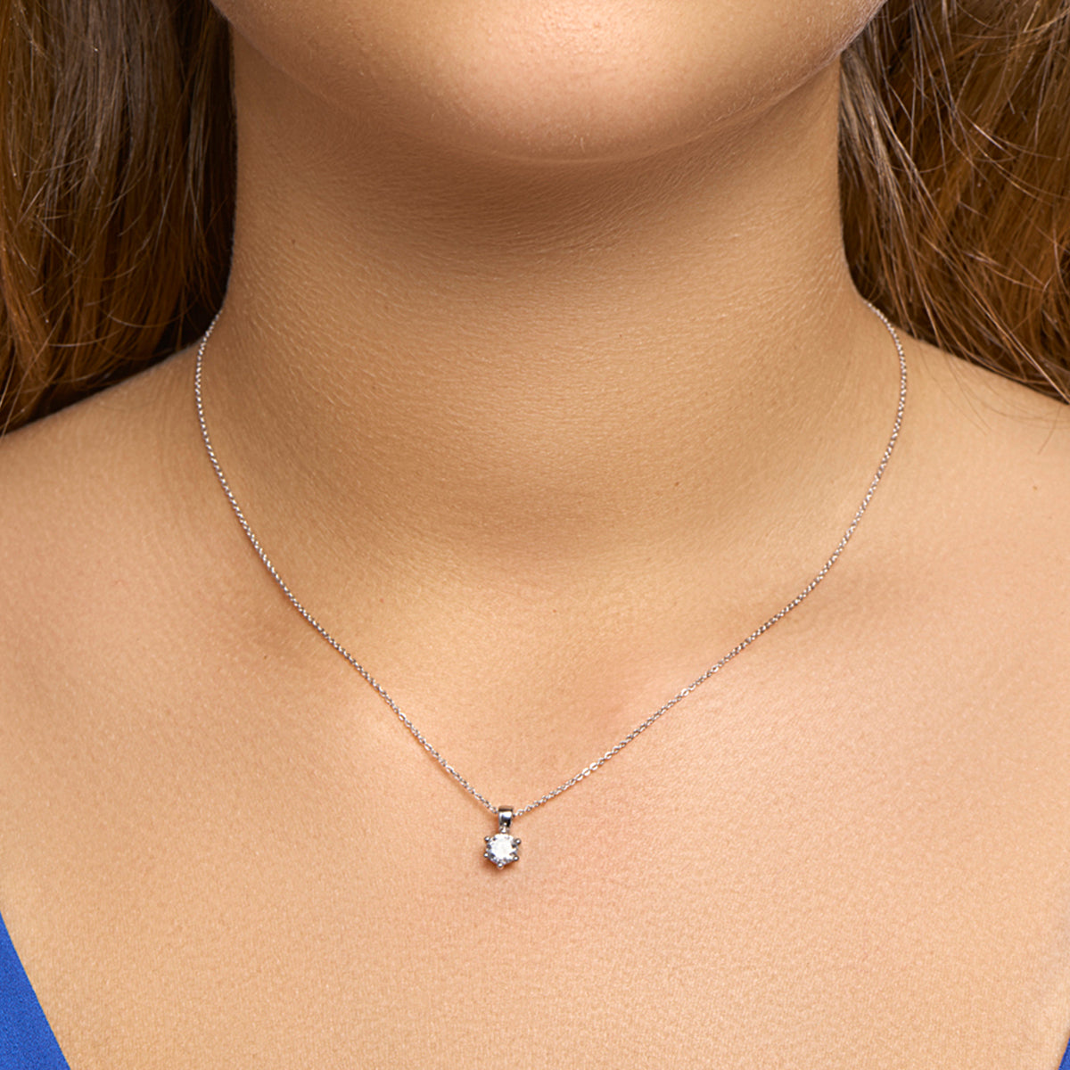 vDam Hanger Zirkonia Zilver Gerhodineerd 1329481