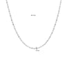 vDam Ketting 1,5 Mm 40cm + 4 Cm Zilver Gerhodineerd 1333304  40cm