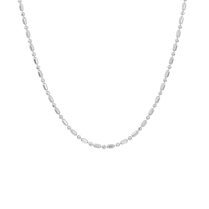 vDam Ketting 1,5 Mm 40 + 4 Cm Zilver Gerhodineerd 1333304