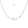 vDam Ketting 2,2 Mm Zilver Gerhodineerd 1328634  45cm