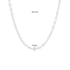 vDam Ketting 2,3 Mm 40cm + 4 Cm Zilver Gerhodineerd 1329743  40cm