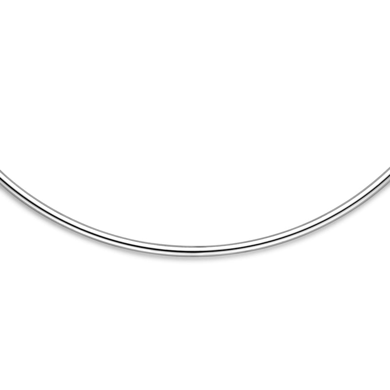 vDam Ketting 2,5 Mm 38,5 + 5 Cm Zilver Gerhodineerd 1341630