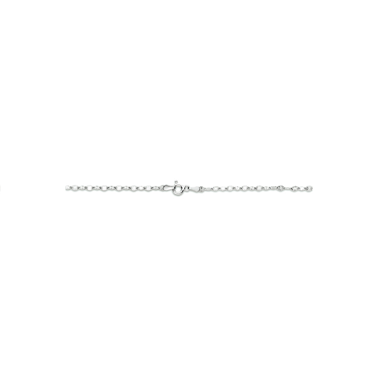 vDam Ketting 2,5 Mm Zilver Gerhodineerd 1333835  50cm