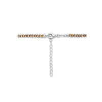 vDam Ketting 3,0 Mm 40cm + 4 Cm Zilver Gerhodineerd 1335571  40cm