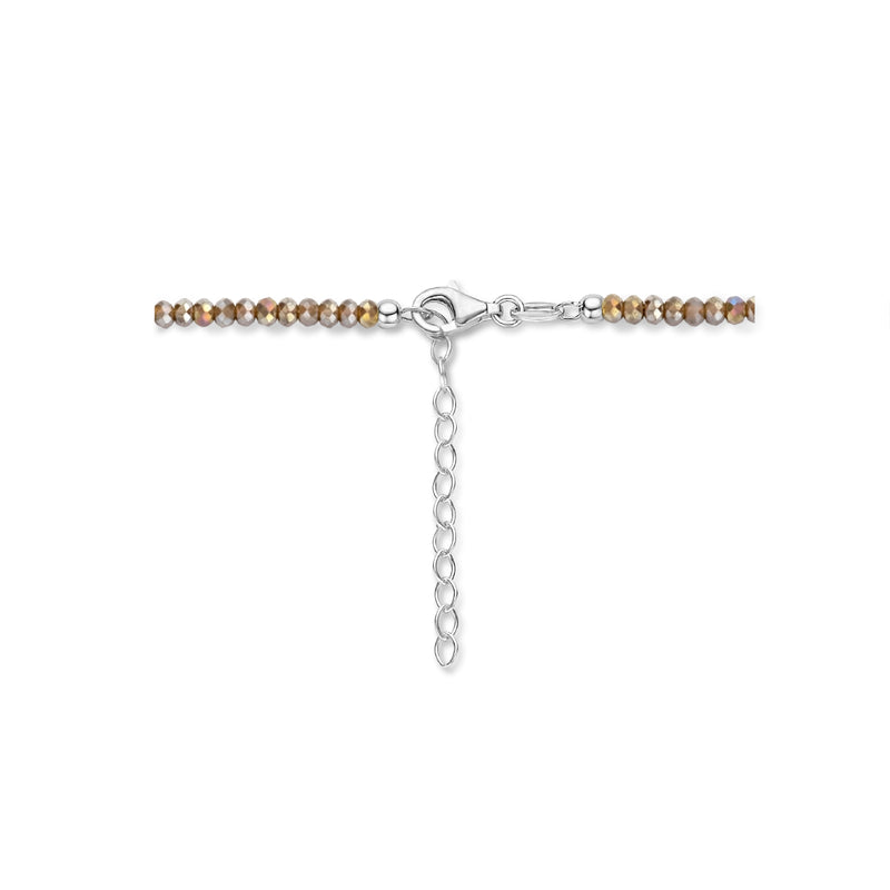 vDam Ketting 3,0 Mm 40cm + 4 Cm Zilver Gerhodineerd 1335571  40cm