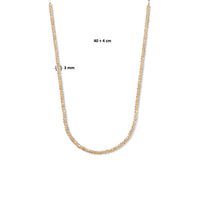 vDam Ketting 3,0 Mm 40cm + 4 Cm Zilver Gerhodineerd 1335685  40cm