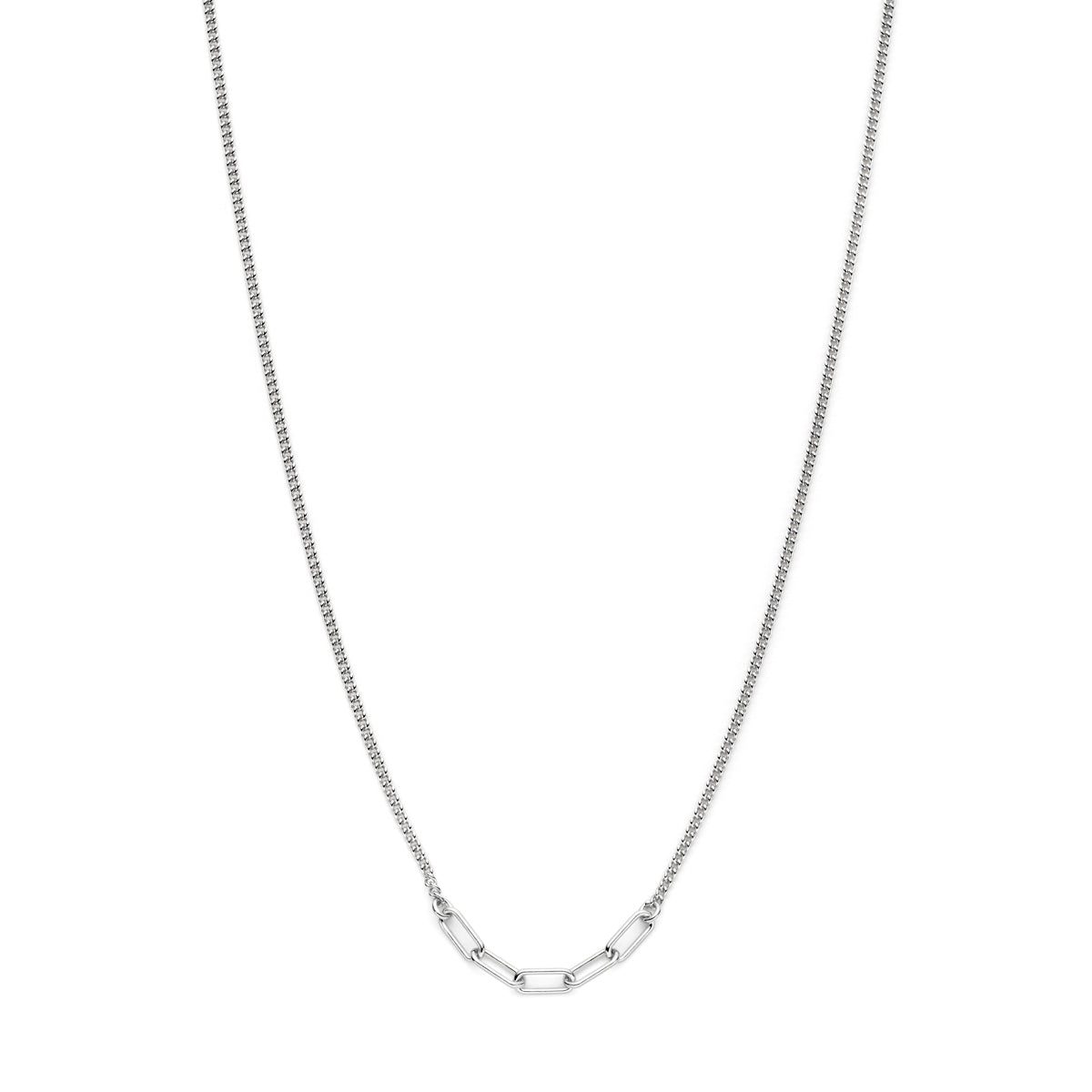 vDam Ketting 3,6 Mm 40 + 5 Cm Zilver Gerhodineerd 1338556