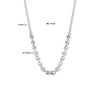 vDam Ketting 3,7 Mm 40cm + 4 Cm Zilver Gerhodineerd 1334374  40cm