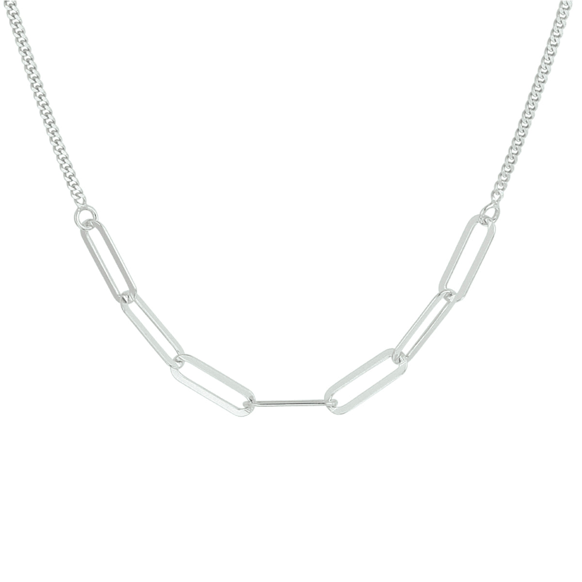 vDam Ketting 3,7 Mm 42 + 3 Cm Zilver Gerhodineerd 1332298