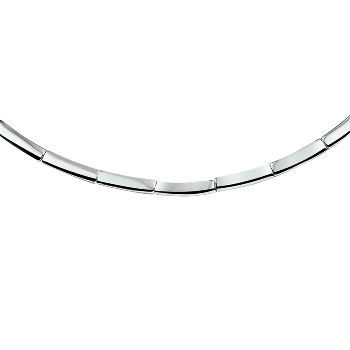 vDam Ketting 4,0 Mm 43 + 3 Cm Zilver Gerhodineerd 1325574