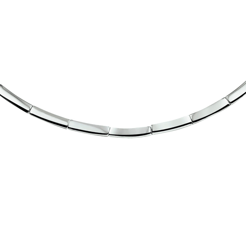 vDam Ketting 4,0 Mm 43 + 3 Cm Zilver Gerhodineerd 1325574