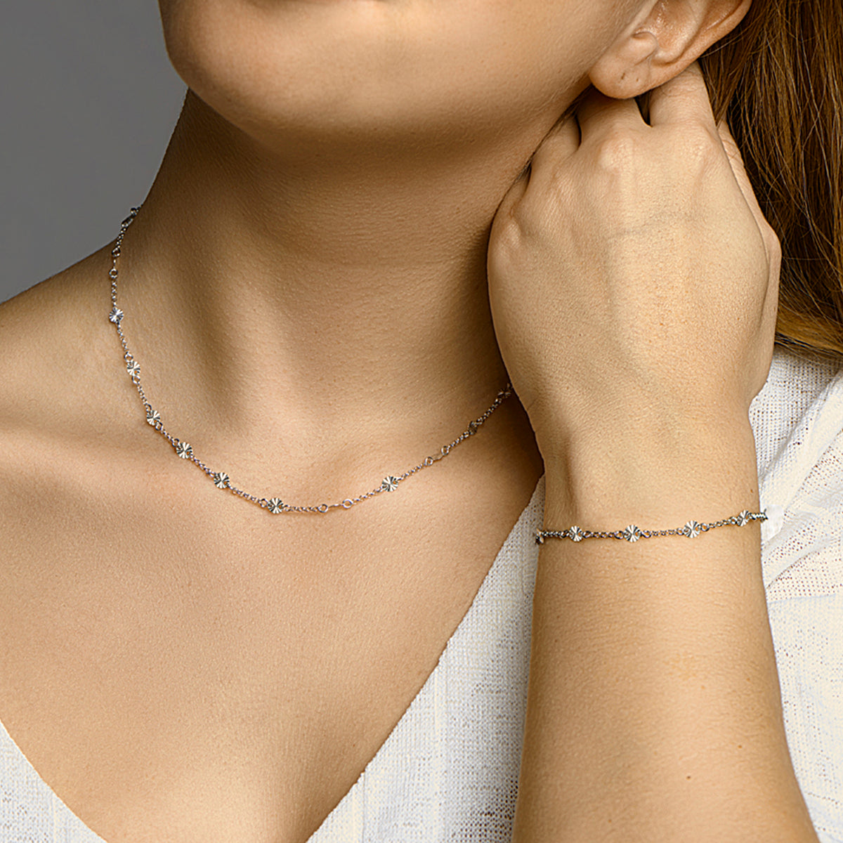 vDam Ketting 4,2 Mm 40cm + 3 Cm Zilver Gerhodineerd 1332607  40cm