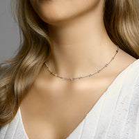 vDam Ketting 4,2 Mm 40cm + 3 Cm Zilver Gerhodineerd 1332607  40cm