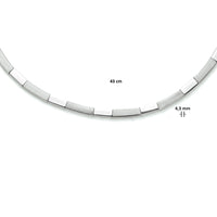 vDam Ketting 4,3 Mm 43cm Cm Poli/mat Zilver Gerhodineerd 1333838  43cm