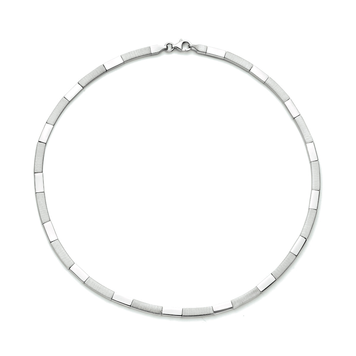 vDam Ketting 4,3 Mm 43cm Cm Poli/mat Zilver Gerhodineerd 1333838  43cm