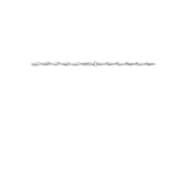 vDam Ketting 4,5 Mm 19 Cm Zilver Gerhodineerd 1341795  45cm