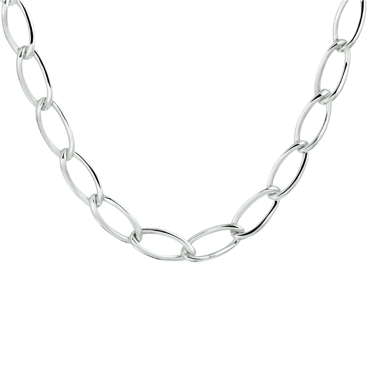 vDam Ketting 7,2 Mm 45 Cm Zilver Gerhodineerd 1332616