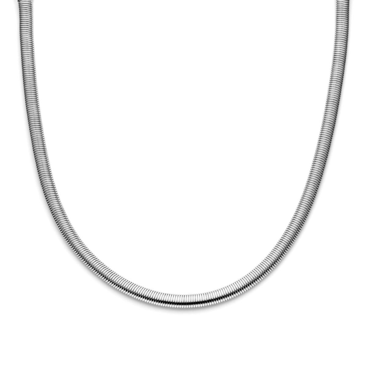 vDam Ketting 8,0 Mm 45 Cm Met Groot Springslot Zilver Gerhodineerd 1338608