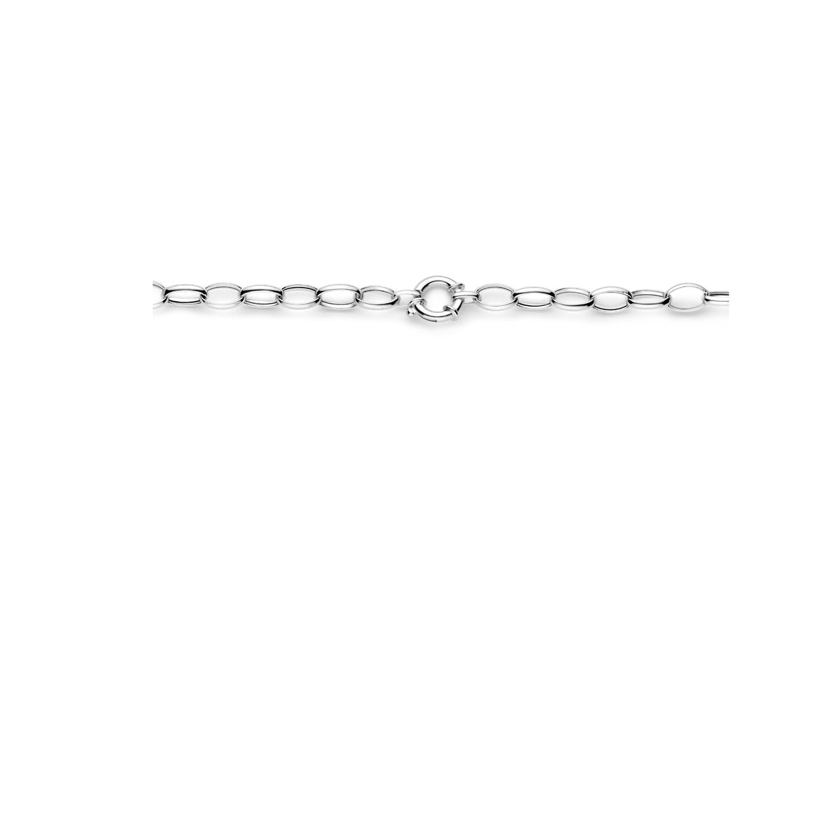 vDam Ketting 8,3 Mm 45cm Cm Met Groot Springslot Zilver Gerhodineerd 1339135  45cm