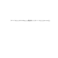 vDam Ketting Anker 3,6 Mm 45cm Cm Zilver Gerhodineerd 1341775  45cm