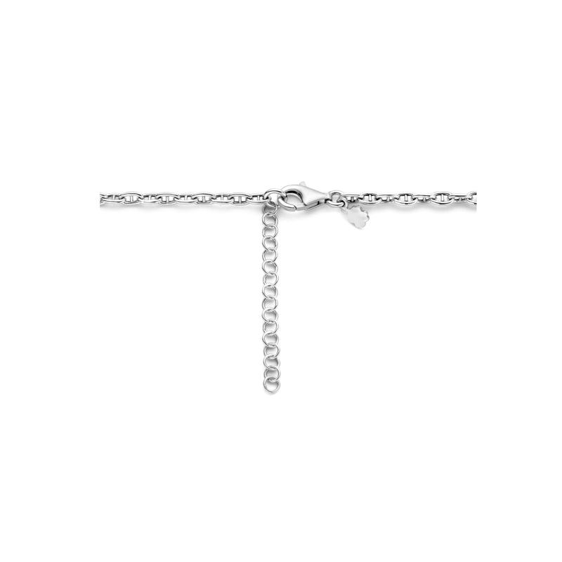 vDam Ketting Anker 4,0 Mm 40cm + 4 Cm Zilver Gerhodineerd 1335674  40cm