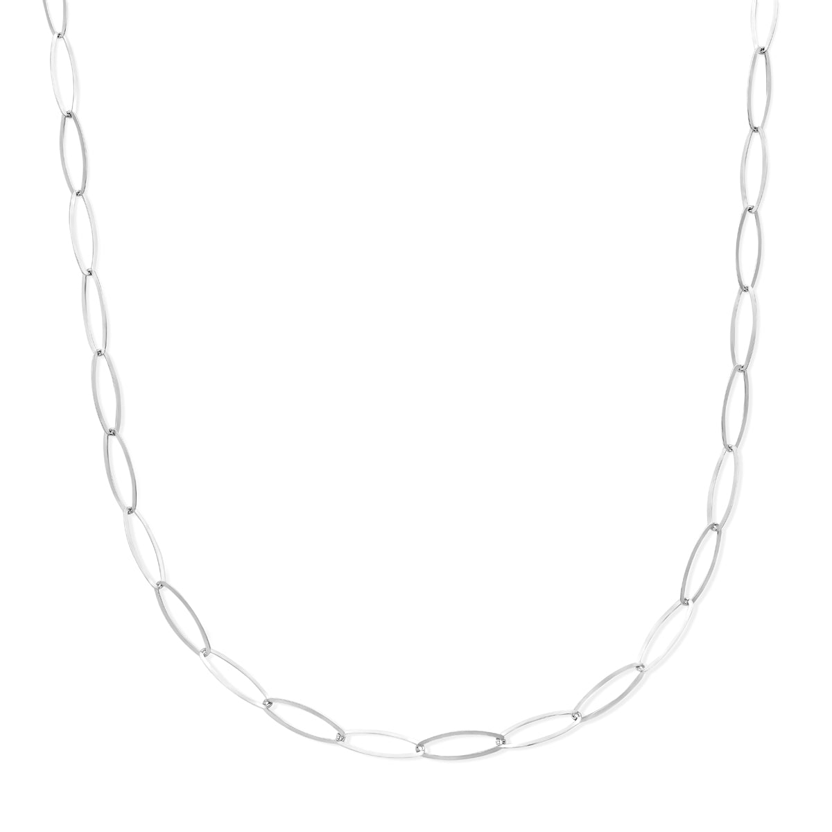 vDam Ketting Anker 5,1 Mm 45 Cm Zilver Gerhodineerd 1341777