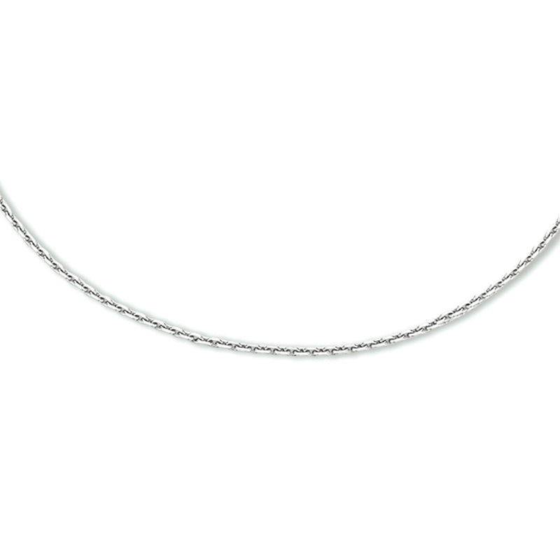 vDam Ketting Anker Gediamanteerd 1,1 Mm Zilver Gerhodineerd 1333562