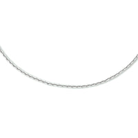 vDam Ketting Anker Gediamanteerd 1,1 Mm Zilver Gerhodineerd 1333563