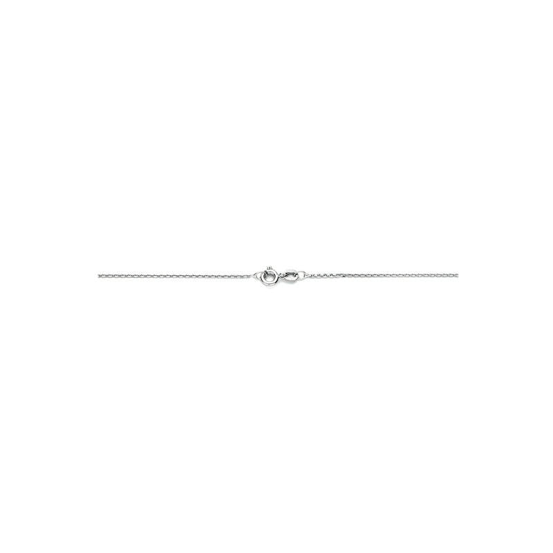 vDam Ketting Anker Gediamanteerd 1,1 Mm Zilver Gerhodineerd 1333563  45cm