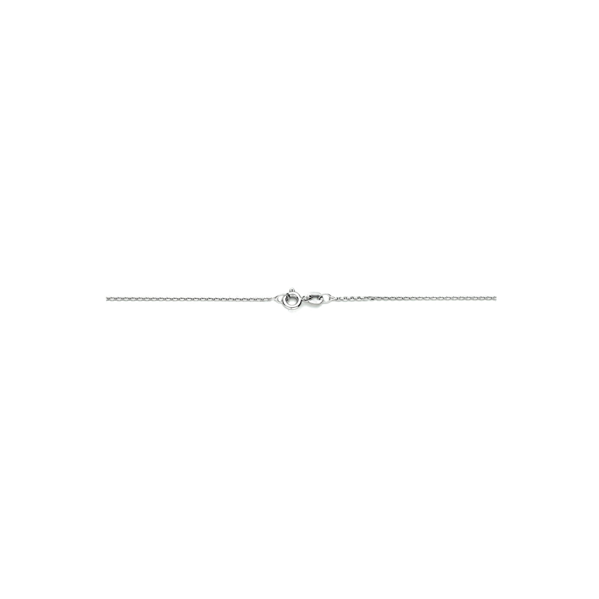 vDam Ketting Anker Gediamanteerd 1,1 Mm Zilver Gerhodineerd 1333564  50cm