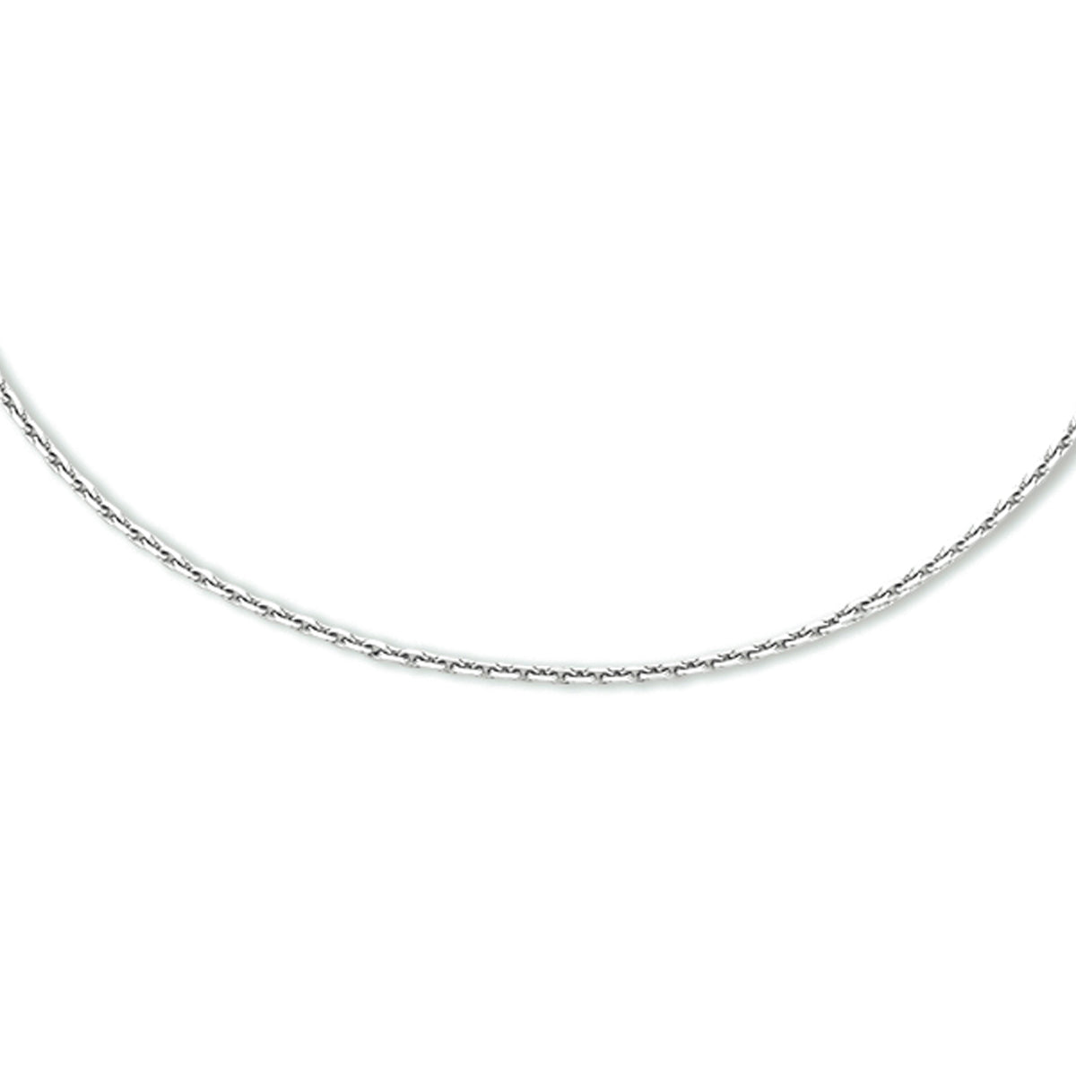 vDam Ketting Anker Gediamanteerd 1,1 Mm Zilver Gerhodineerd 1333564