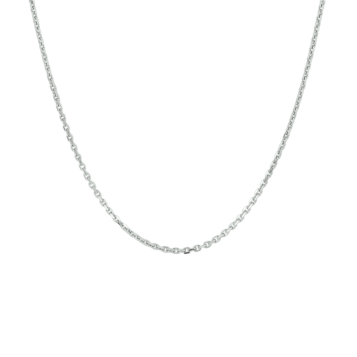 vDam Ketting Anker Gediamanteerd 1,3 Mm Zilver Gerhodineerd 1326289  60cm