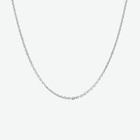 vDam Ketting Anker Gediamanteerd 1,3 Mm Zilver Gerhodineerd 1330061  38cm